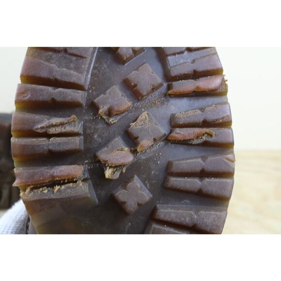 Doc Martens Mens 7 Brown Leather Industrial Steel Toe Vintage England View Photo - Picture 14 of 14